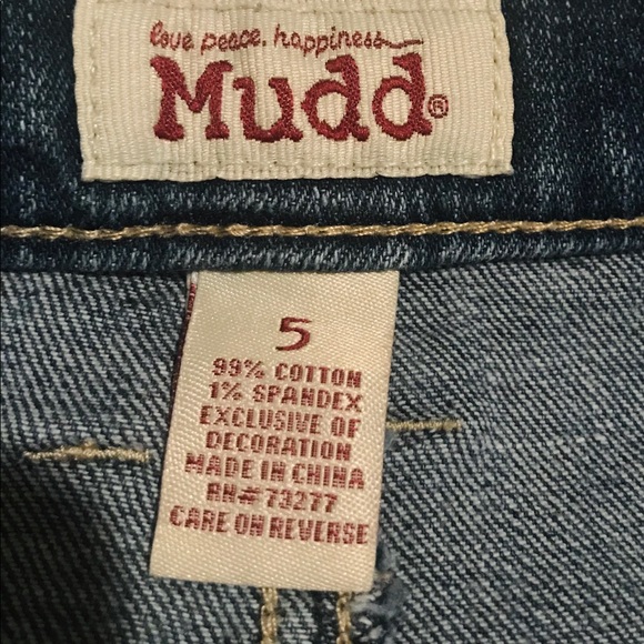 🆕✨🖤MUDD STONE WASH BERMUDA VERY CUTE 🩳 SHORTS🖤 - Picture 6 of 6